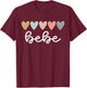 Bebe Hearts Bebe Grandma Bebe Grandmother T-Shirt - T-Shirt | Maroon