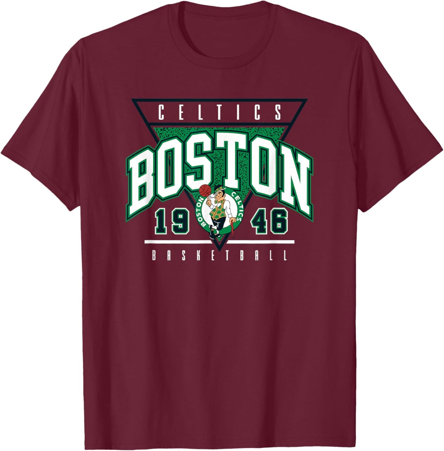 Offizieller NBA Boston Celtics Ball T-Shirt - T-Shirt | Maroon