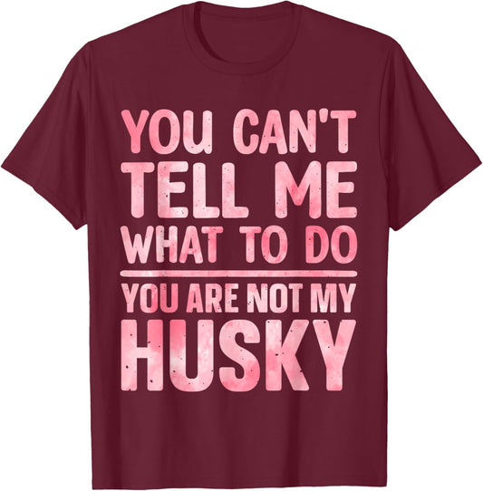 Husky Design Women Siberian Husky Dog Husky Lover T-Shirt - T-Shirt | Maroon