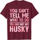 Husky Design Women Siberian Husky Dog Husky Lover T-Shirt - T-Shirt | Maroon