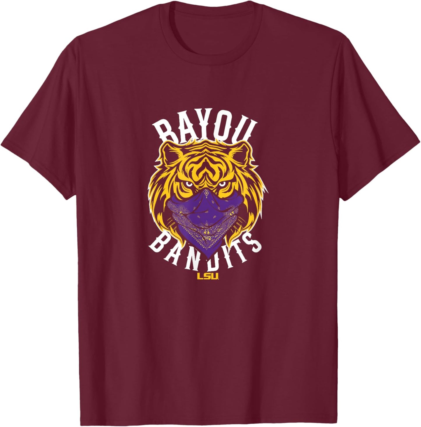 LSU Football - Bayou Bandits - LSU Tigers T-Shirt - T-Shirt | Maroon