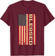 Blessed Christian Religious USA American Flag T-Shirt - T-Shirt | Maroon