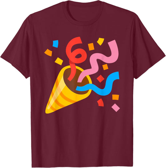 Party Popper Costume T-Shirt - T-Shirt | Maroon