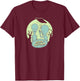 Beavis and Butt-Head Aliens with UFO Retro Funny Cartoon T-Shirt - T-Shirt | Maroon