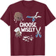 Rock Paper Scissors Choose Wisely T-Shirt - T-Shirt | Maroon