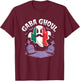 Halloween Graveyard Gaba Ghoul Ghost Funny Italian Gabagool T-Shirt - T-Shirt | Maroon