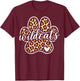 Wildcats Print Heart Vintage Gift Women Kid Boy Girl T-Shirt - T-Shirt | Maroon