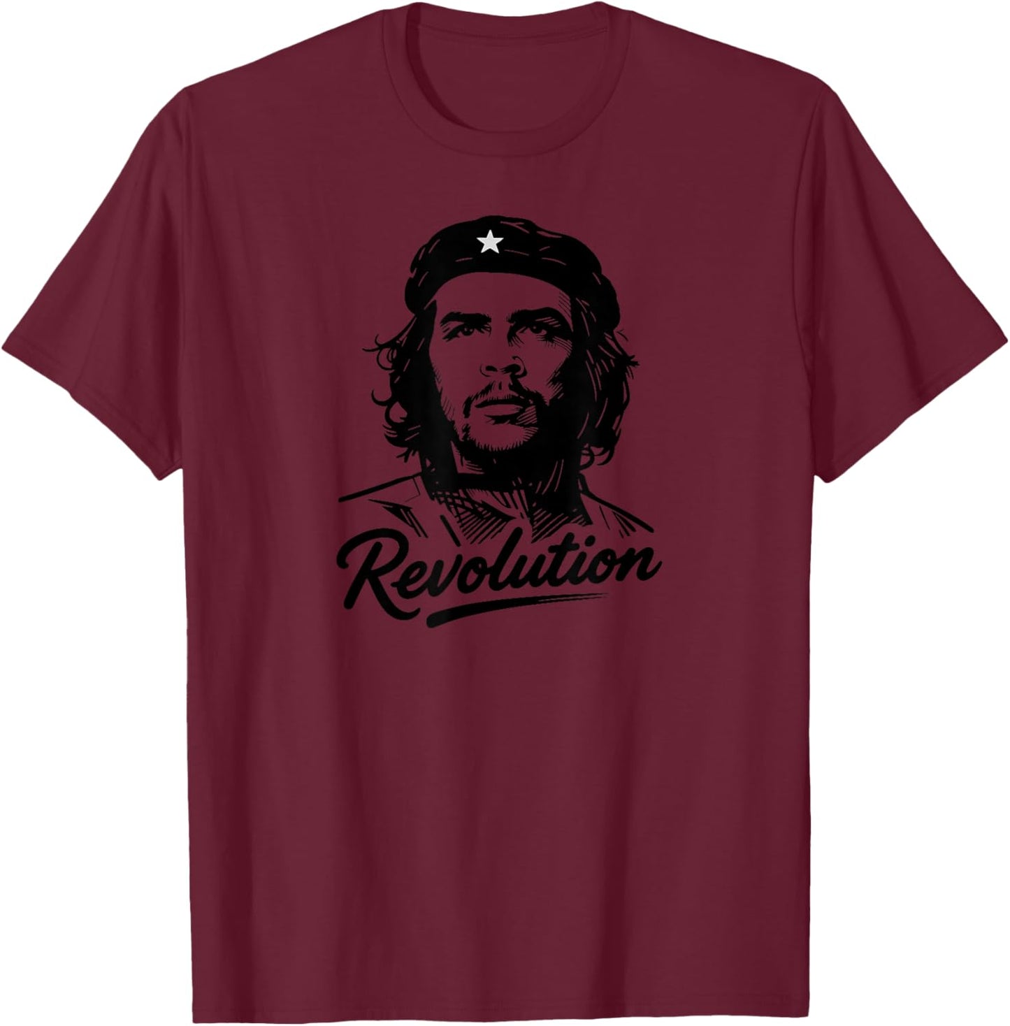 Che Guevara Revolution Rebel Guerrilla Freedom Gift T-Shirt - T-Shirt | Maroon