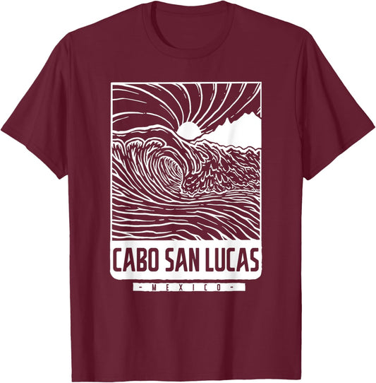Cabo San Lucas Mexico T-Shirt - T-Shirt | Maroon
