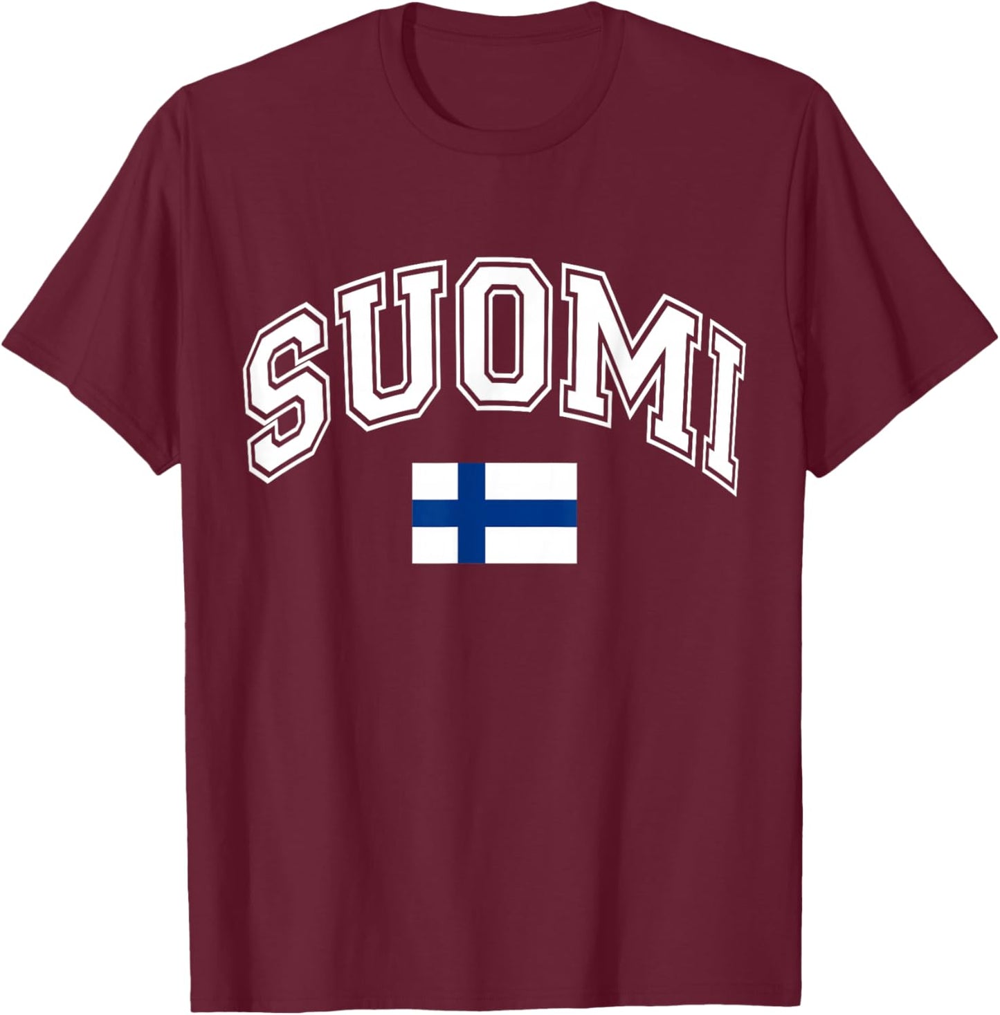 Finnland Finland Suomi Flagge T-Shirt - T-Shirt | Maroon