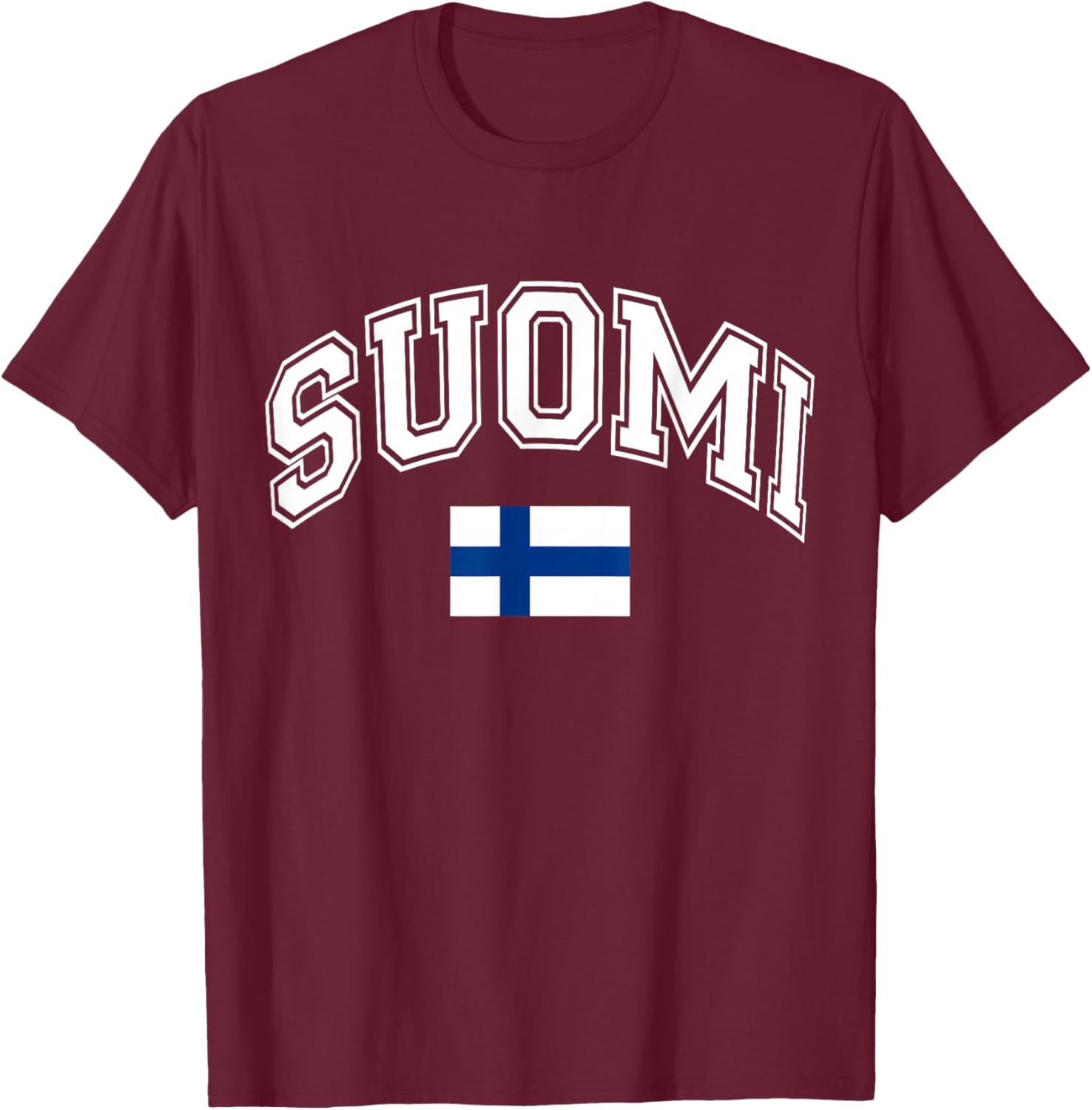 Finnland Finland Suomi Flagge T-Shirt - T-Shirt | Maroon