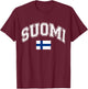Finnland Finland Suomi Flagge T-Shirt - T-Shirt | Maroon