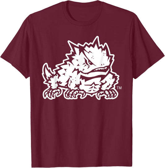 TCU Horned Frogs Two Tone Black Officially Licensed T-Shirt - T-Shirt | Maroon