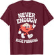 Funny Rice Pudding Retro T-Shirt - T-Shirt | Maroon