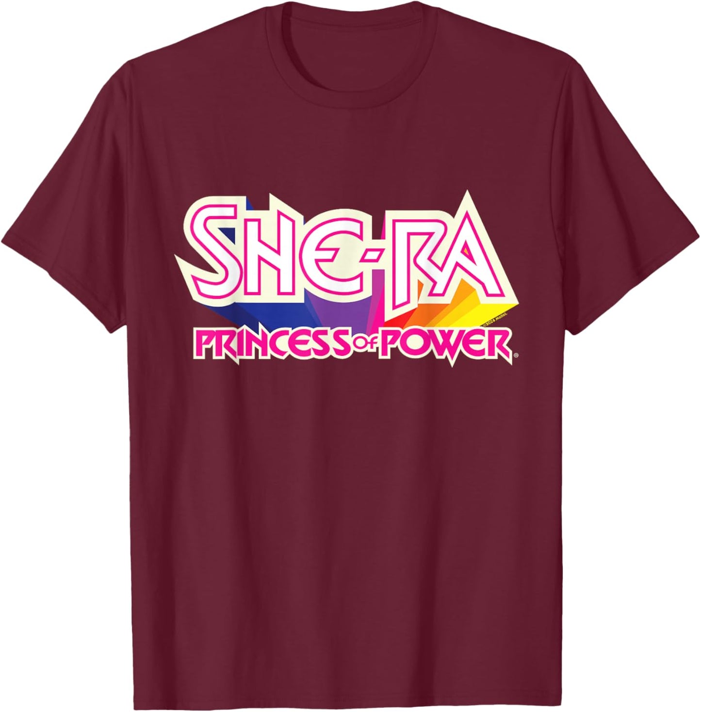Masters of The Universe She-Ra Princess of Power Logo T-Shirt - T-Shirt | Maroon