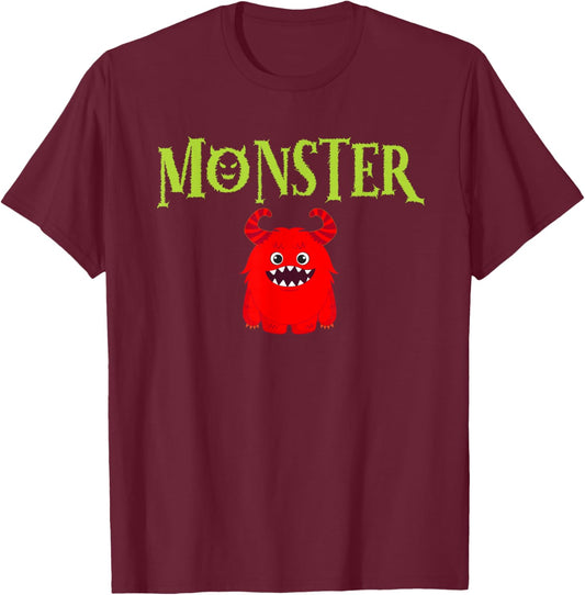 I've Created A Monster Matching Mom And Kids Set T-Shirt - T-Shirt | Maroon