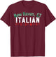 Italian-American Pride New Haven CT Heritage Italia Family T-Shirt - T-Shirt | Maroon