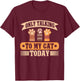Only Talking to My Cat Today Cat Dad T-Shirt - T-Shirt | Maroon