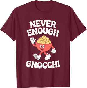 Funny Gnocchi Retro T-Shirt - T-Shirt | Maroon