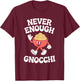 Funny Gnocchi Retro T-Shirt - T-Shirt | Maroon