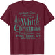 Wallace Davis White Christmas Xmas Christmas Holiday T-Shirt - T-Shirt | Maroon