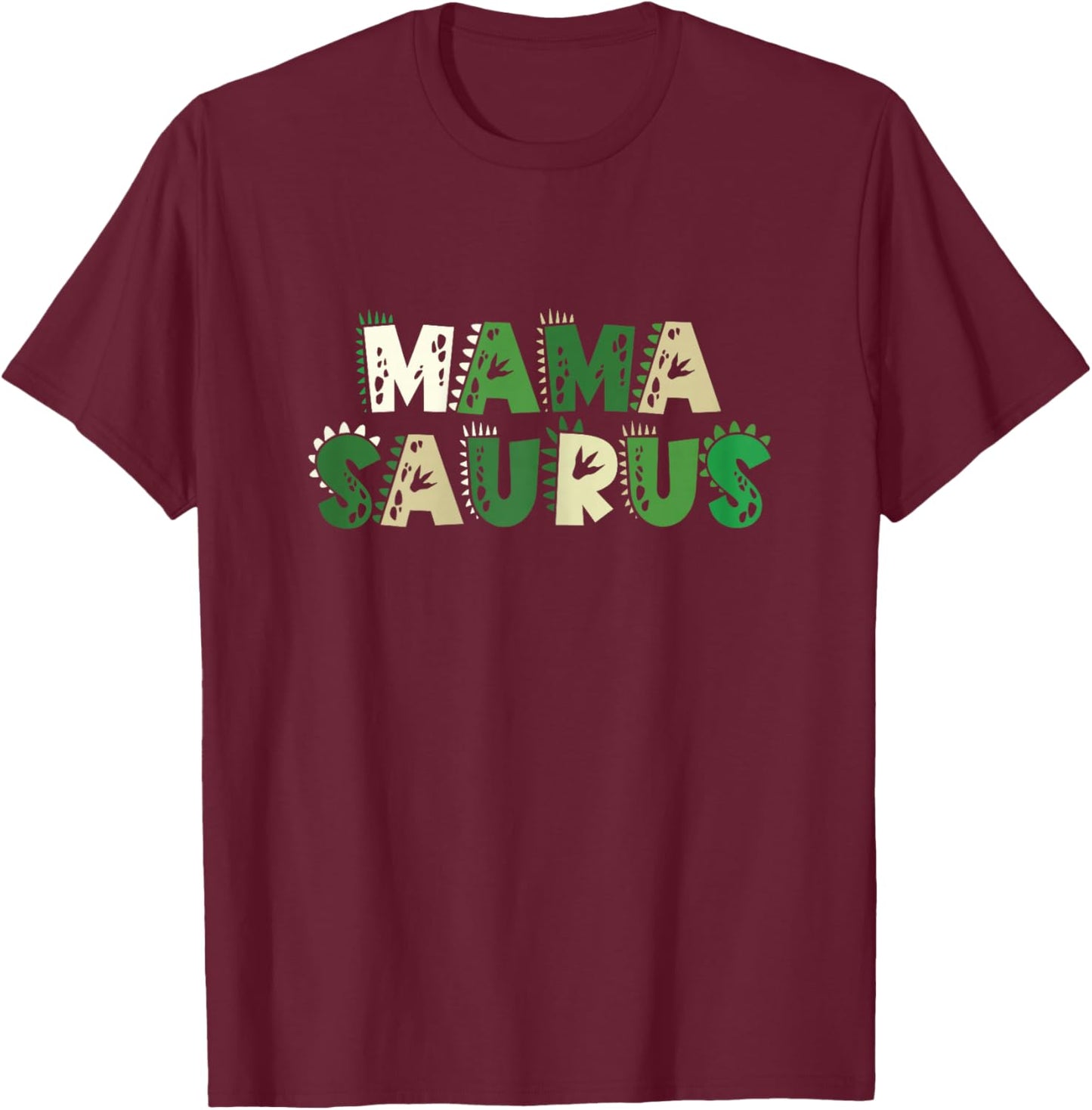 Mama Saurus Matching Family Birthday Dinosaur Men Women Kids T-Shirt - T-Shirt | Maroon