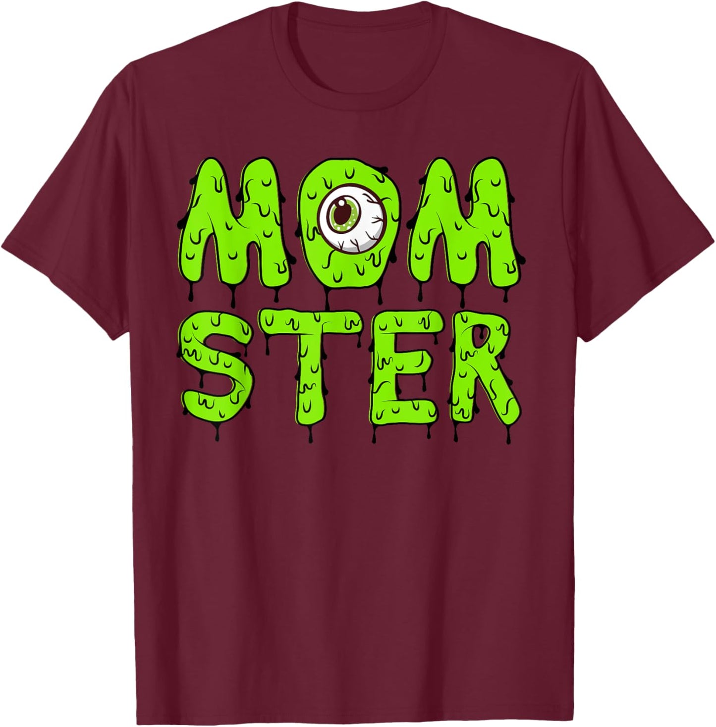 Momster Cute Halloween for Moms and Women T-Shirt - T-Shirt | Maroon