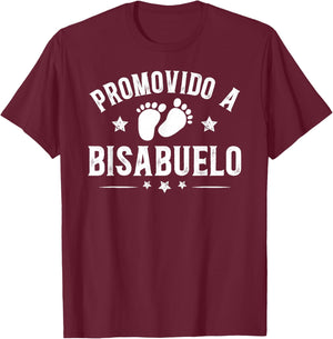 Promovido A Bisabuelo Great Grandpa Bisabuelo T-Shirt - T-Shirt | Maroon