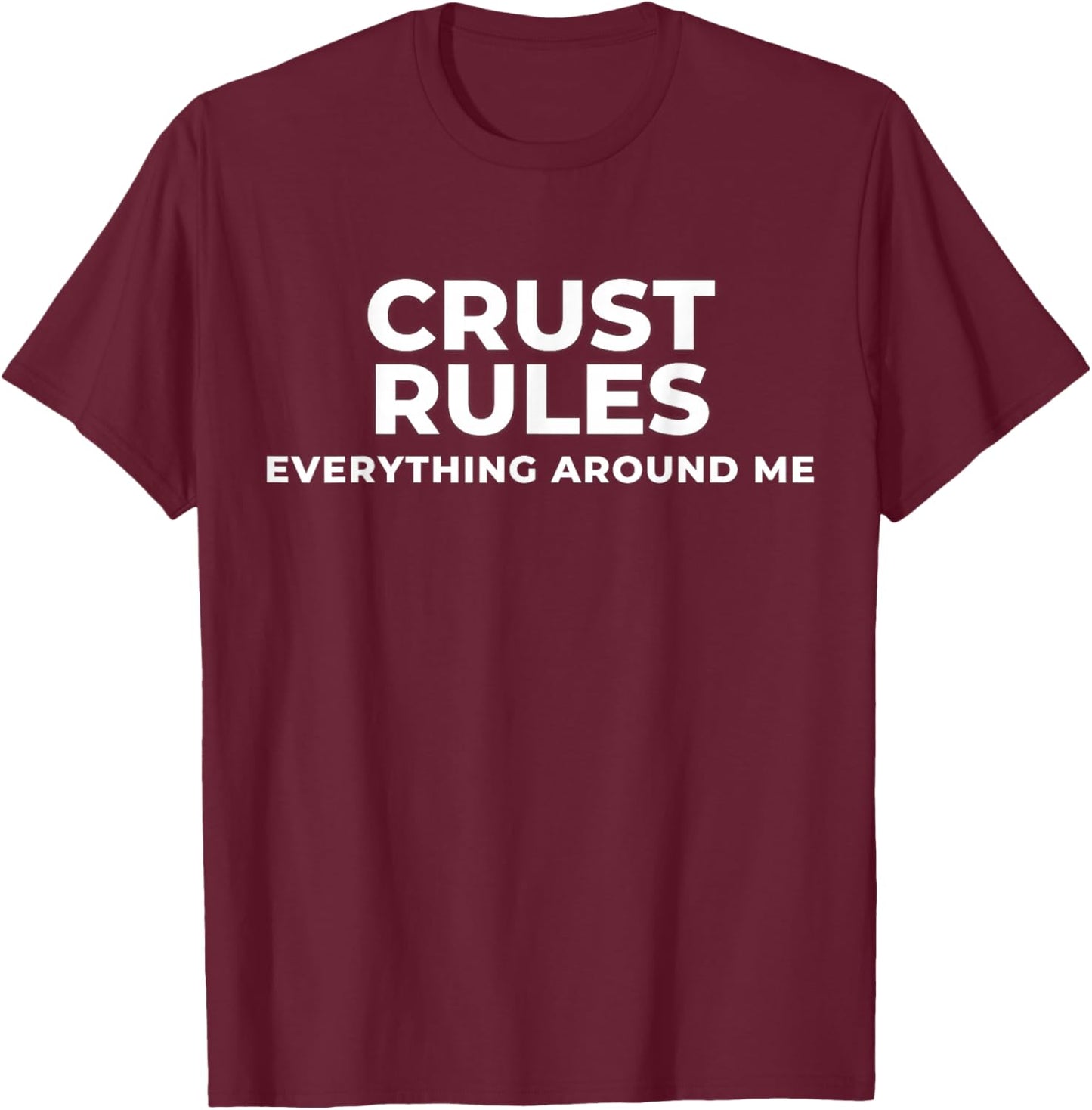 Funny Pizza T-Shirt - T-Shirt | Maroon