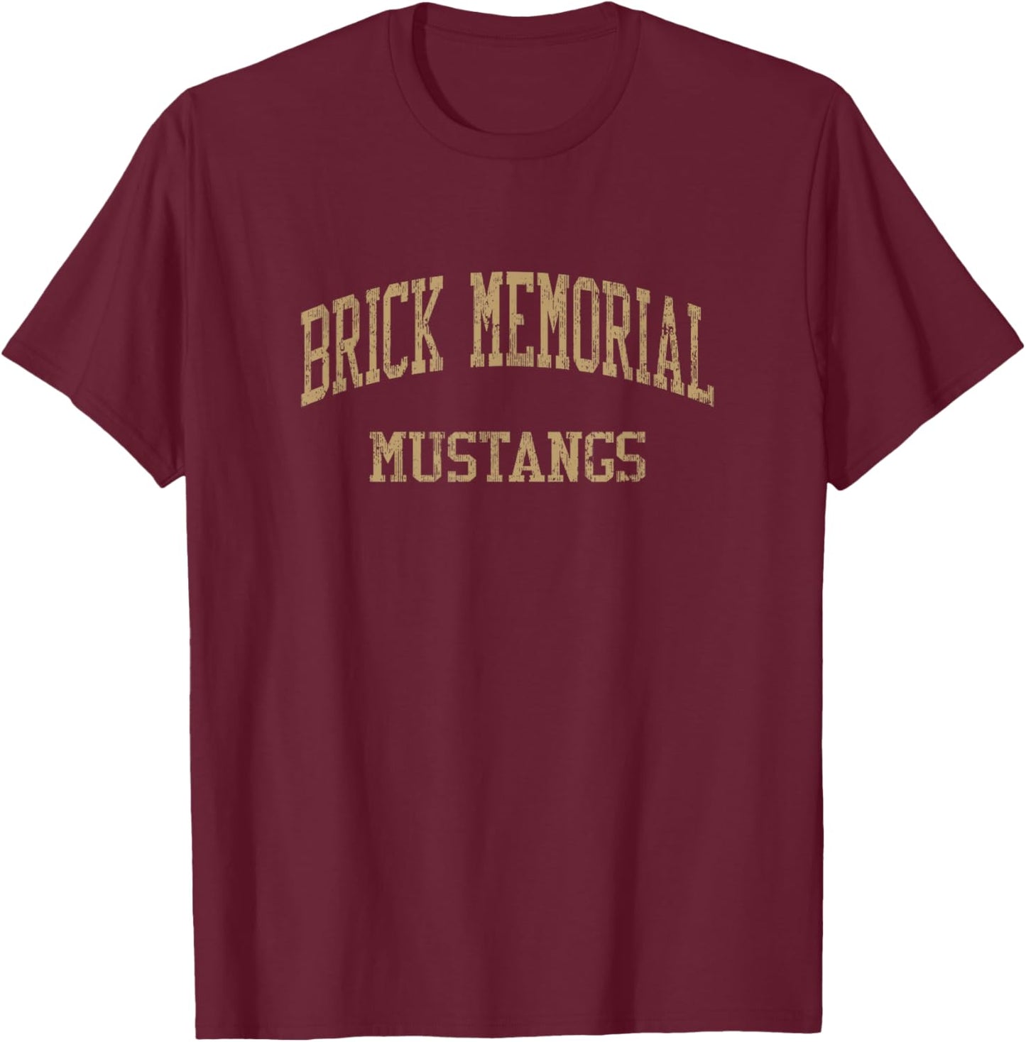 Brick Memorial High School HS Brick NJ Vintage Sports T-Shirt - T-Shirt | Maroon