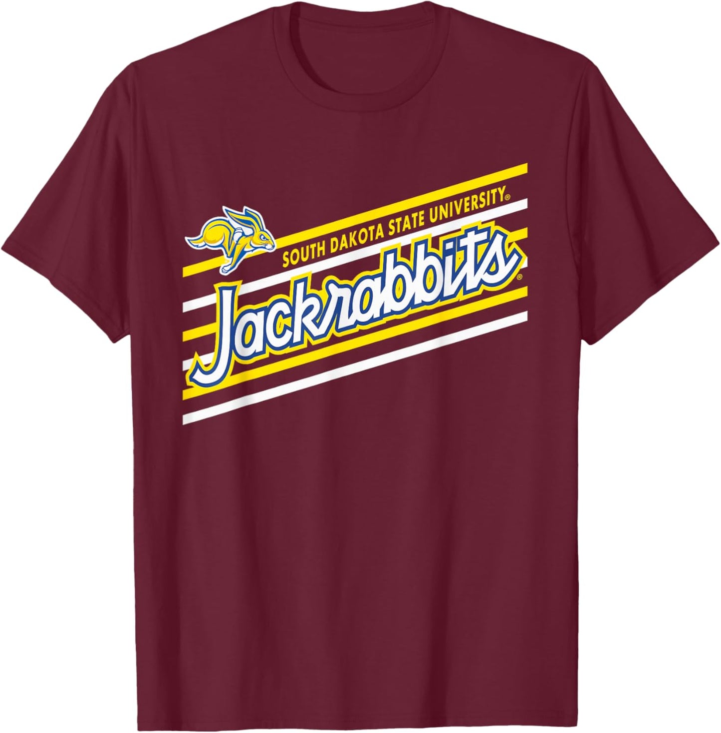 South Dakota State Jackrabbits Retro Performer Blue T-Shirt - T-Shirt | Maroon