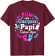 Annonce Sexe Bebe Baby Shower Papi Bebe Fille Ou Garcon T-Shirt - T-Shirt | Maroon