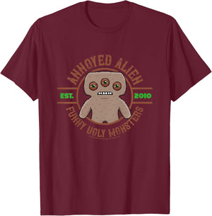 Fuggler Annoyed Alien Originals Funny Ugly Monsters Kids T-Shirt - T-Shirt | Maroon