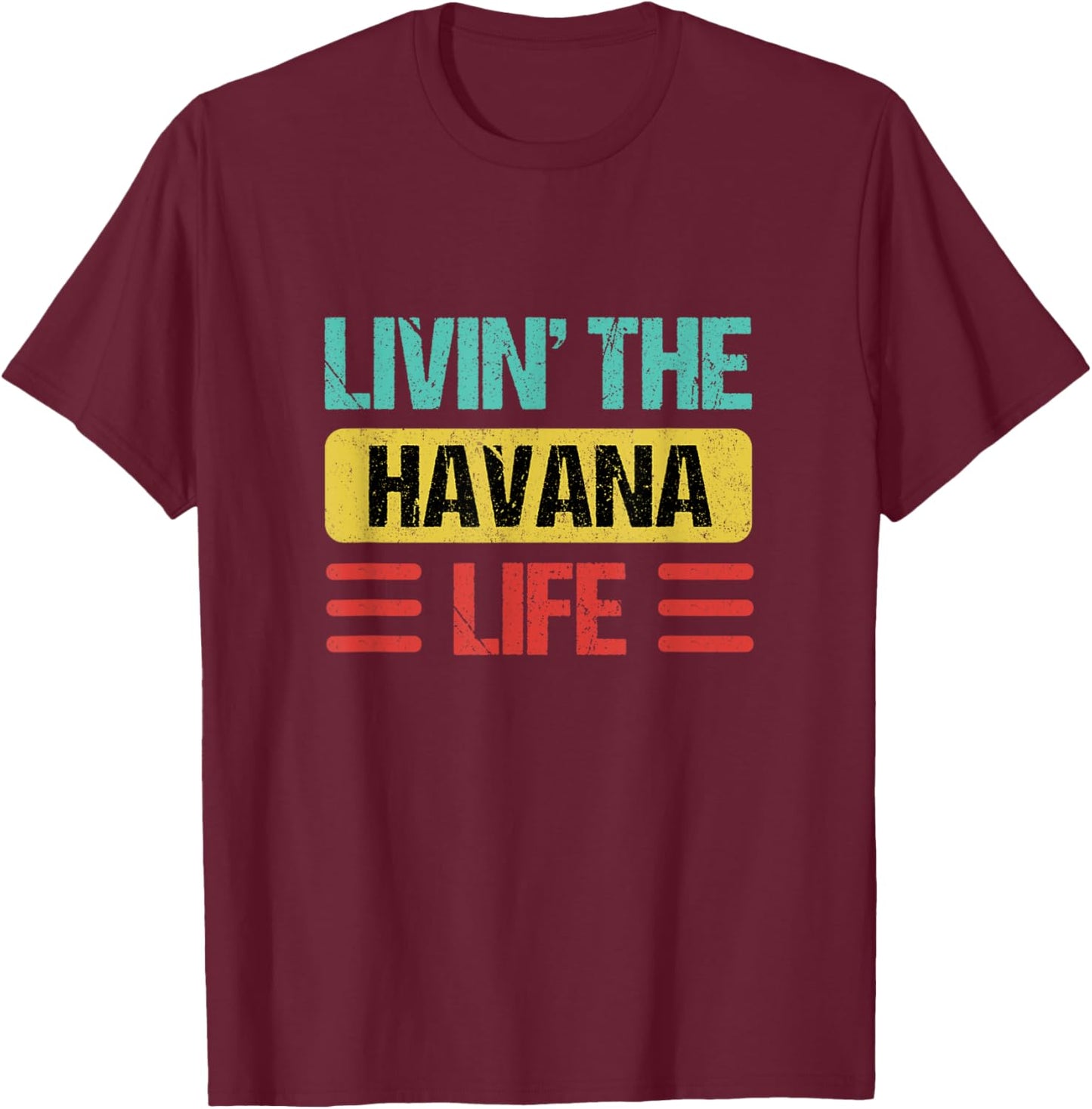 Havana Cuba T-Shirt - T-Shirt | Maroon