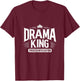 Drama King Proceed With Caution T-Shirt - T-Shirt | Maroon