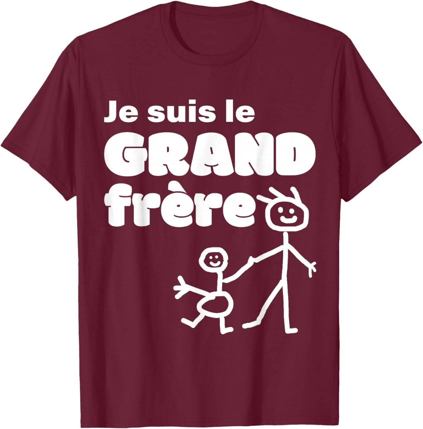 I'm The Big Brother Gift Fun Slogan Future Brother T-Shirt - T-Shirt | Maroon