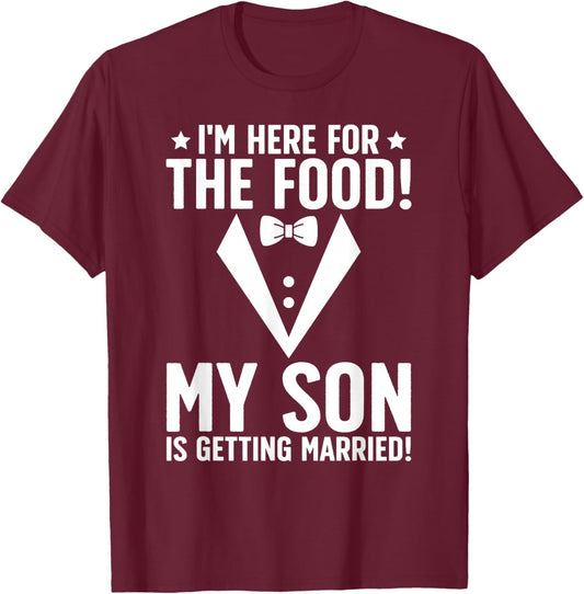 Father of The Groom Funny Groom's Dad of The Groom Dad T-Shirt - T-Shirt | Maroon