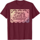 Peace Love & Hominy Funny Design T-Shirt - T-Shirt | Maroon