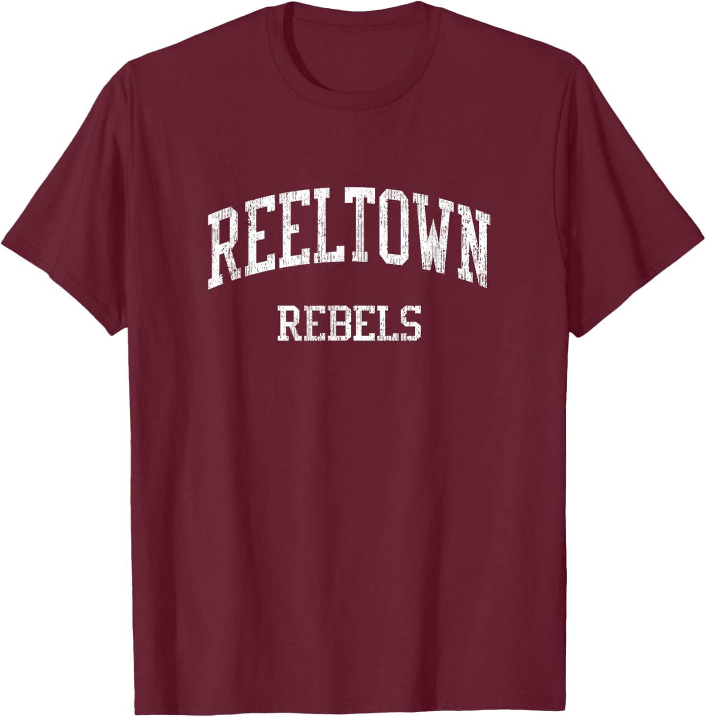 Reeltown High School HS Notasulga AL Vintage Sports T-Shirt - T-Shirt | Maroon