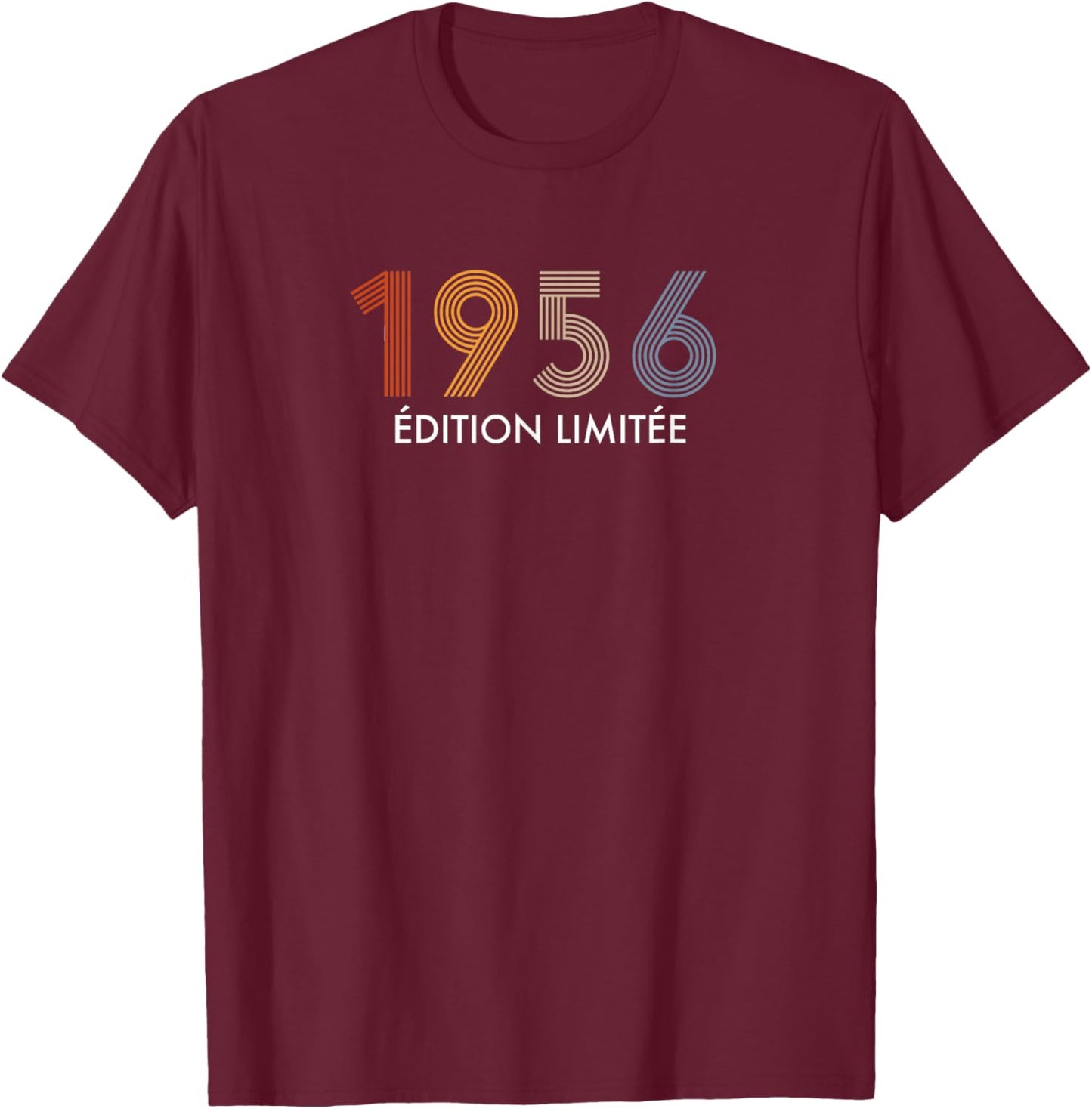 1956 Limited Edition 70 Years Birthday T-Shirt - T-Shirt | Maroon