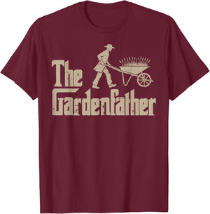 Fathers Day The Gardenfather Funny Parody Gardener Dad Papa T-Shirt - T-Shirt | Maroon