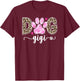 Dog Gigi Dog Lover Gigi Grandma Leopard T-Shirt - T-Shirt | Maroon