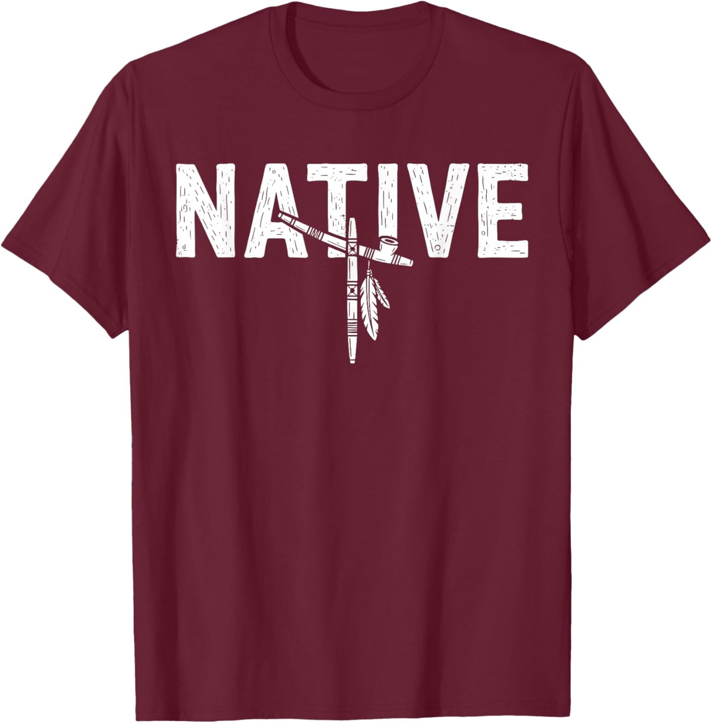 Native Indian American Day Pride Indigenous Native American T-Shirt - T-Shirt | Maroon