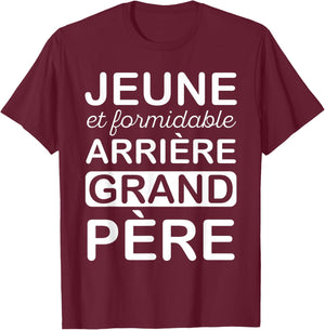 Young Great-Grandpa Funny Birthday Party T-Shirt - T-Shirt | Maroon
