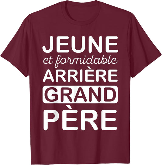 Young Great-Grandpa Funny Birthday Party T-Shirt - T-Shirt | Maroon