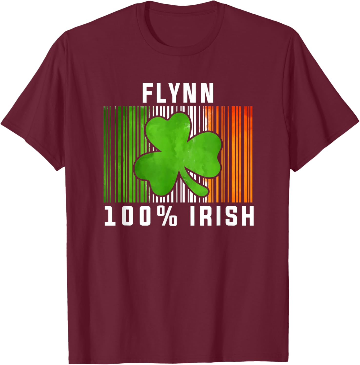 Flynn Irish Family Name T-Shirt - T-Shirt | Maroon
