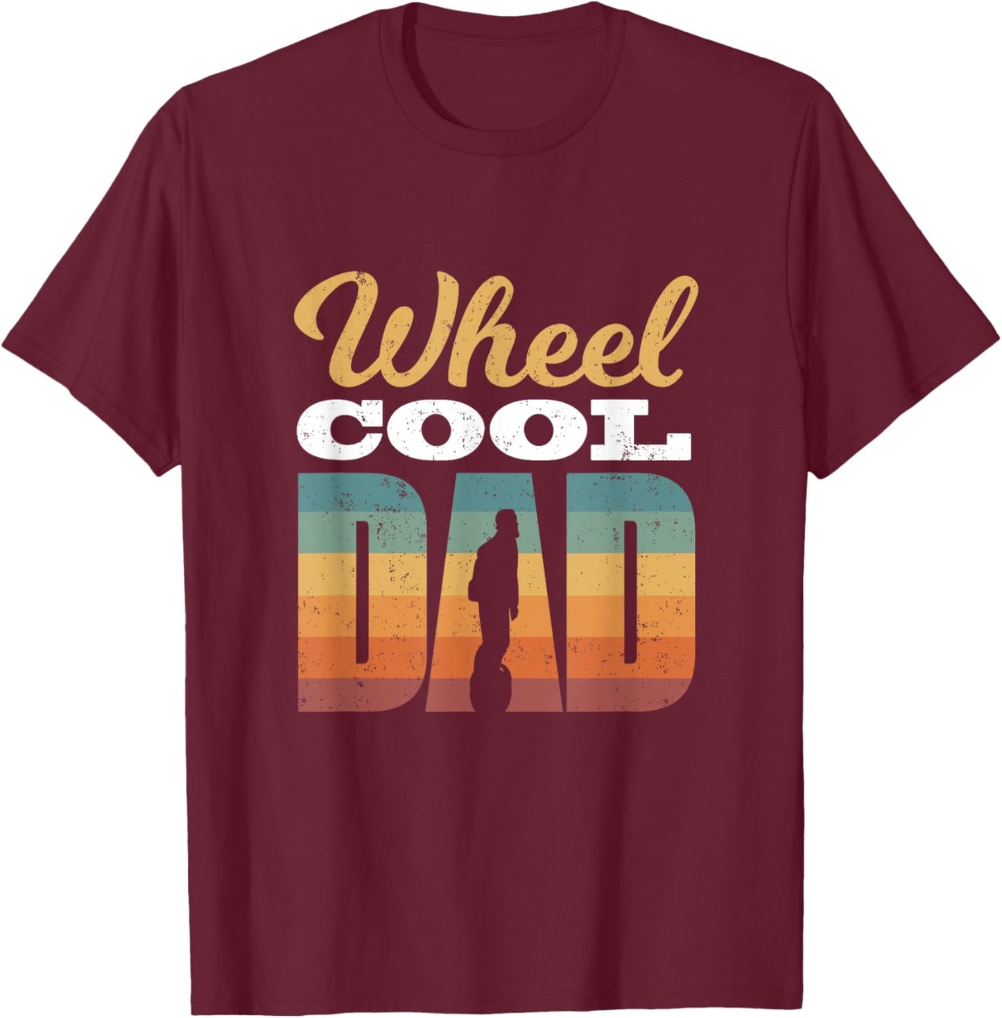 Electric Unicycle Monowheel EUC Unicycling Wheel Cool dad T-Shirt - T-Shirt | Maroon