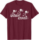 Fun "Taking Notes" Music Stick Figures T-Shirt - T-Shirt | Maroon