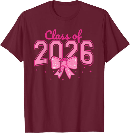 Class of 2026 Shirt Senior Graduation Outfit 2026 Gifts T-Shirt - T-Shirt | Maroon
