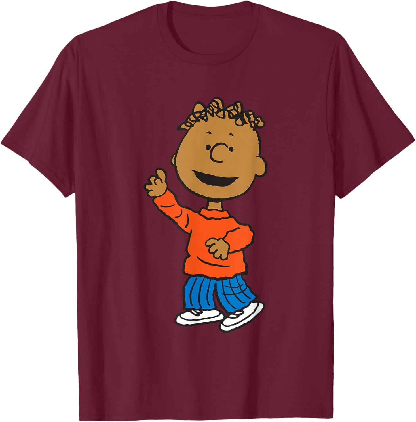 Peanuts Franklin Armstrong T-Shirt - T-Shirt | Maroon